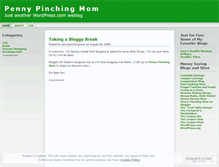 Tablet Screenshot of pennypinchingmom.wordpress.com