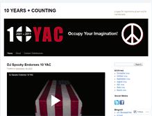Tablet Screenshot of 10yearsandcounting.wordpress.com