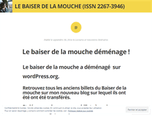 Tablet Screenshot of lebaiserdelamouche.wordpress.com
