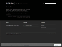 Tablet Screenshot of mfuaa1.wordpress.com