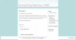 Desktop Screenshot of glamourfab.wordpress.com