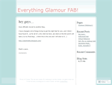 Tablet Screenshot of glamourfab.wordpress.com