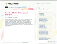 Tablet Screenshot of heysenpai.wordpress.com