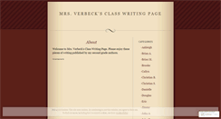 Desktop Screenshot of mrsverbeck.wordpress.com