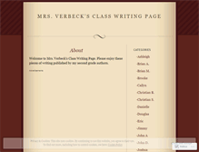 Tablet Screenshot of mrsverbeck.wordpress.com