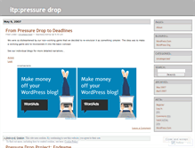 Tablet Screenshot of pressuredrop.wordpress.com