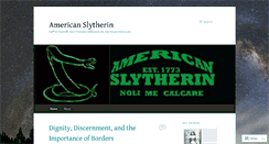 Desktop Screenshot of americanslytherin.wordpress.com