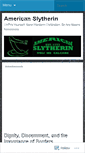 Mobile Screenshot of americanslytherin.wordpress.com
