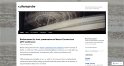 Desktop Screenshot of cultureprobe.wordpress.com