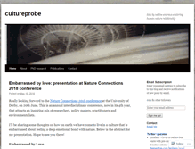 Tablet Screenshot of cultureprobe.wordpress.com