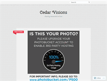 Tablet Screenshot of cedarvisions.wordpress.com
