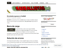 Tablet Screenshot of haxballistas.wordpress.com