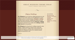 Desktop Screenshot of filipinoweddings.wordpress.com
