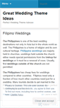 Mobile Screenshot of filipinoweddings.wordpress.com