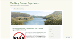 Desktop Screenshot of boomerlife.wordpress.com