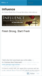 Mobile Screenshot of influencestudy.wordpress.com