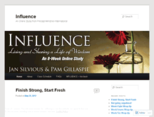 Tablet Screenshot of influencestudy.wordpress.com
