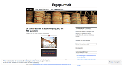 Desktop Screenshot of ergopurmalt.wordpress.com
