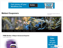 Tablet Screenshot of mailanicouponers.wordpress.com