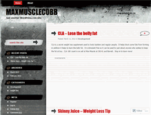 Tablet Screenshot of maxmusclecobb.wordpress.com