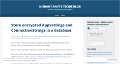 Desktop Screenshot of nishantpant.wordpress.com