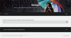 Desktop Screenshot of forways.wordpress.com
