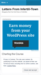 Mobile Screenshot of lettersfrominfertilitown.wordpress.com
