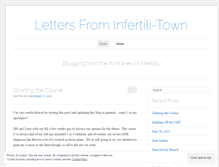 Tablet Screenshot of lettersfrominfertilitown.wordpress.com