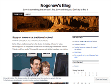 Tablet Screenshot of nogonow.wordpress.com
