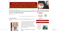 Desktop Screenshot of privatelandlordrentals.wordpress.com