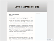 Tablet Screenshot of davidgauthreaux.wordpress.com