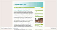 Desktop Screenshot of livingstonebraces.wordpress.com