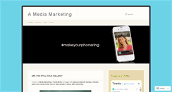 Desktop Screenshot of amediamarketing.wordpress.com