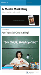 Mobile Screenshot of amediamarketing.wordpress.com