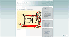 Desktop Screenshot of cassandrababbles.wordpress.com