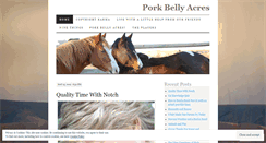 Desktop Screenshot of porkbellyacres.wordpress.com