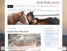 Tablet Screenshot of porkbellyacres.wordpress.com