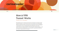 Desktop Screenshot of corinaloader.wordpress.com