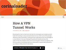 Tablet Screenshot of corinaloader.wordpress.com