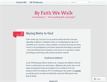 Tablet Screenshot of byfaithwewalk.wordpress.com