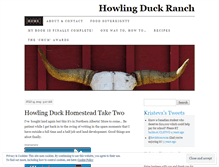 Tablet Screenshot of howlingduckranch.wordpress.com