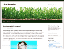Tablet Screenshot of jhenseler.wordpress.com