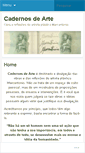 Mobile Screenshot of cadernosdearte.wordpress.com