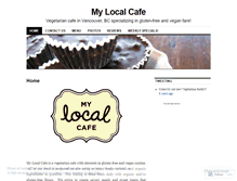 Tablet Screenshot of mylocalcafe.wordpress.com