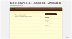 Desktop Screenshot of angelescustodiossecundaria.wordpress.com