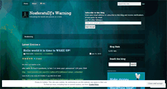 Desktop Screenshot of nosferatudjwarning.wordpress.com