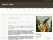 Tablet Screenshot of luminousmuse.wordpress.com