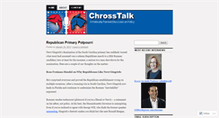 Desktop Screenshot of chrosstalk.wordpress.com