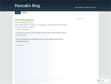 Tablet Screenshot of paxicab.wordpress.com