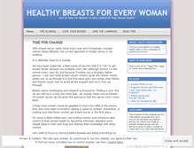 Tablet Screenshot of healthybreastscampaign.wordpress.com